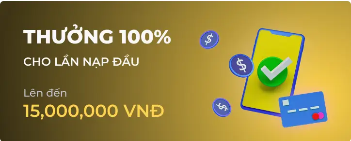 Ưu đãi thưởng 100% nạp đầu tại GK88 Ưu đãi thưởng 100% nạp đầu tại GK88